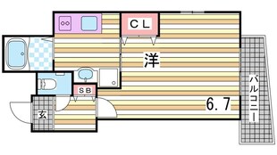 三ノ宮駅 徒歩7分 2階の物件間取画像